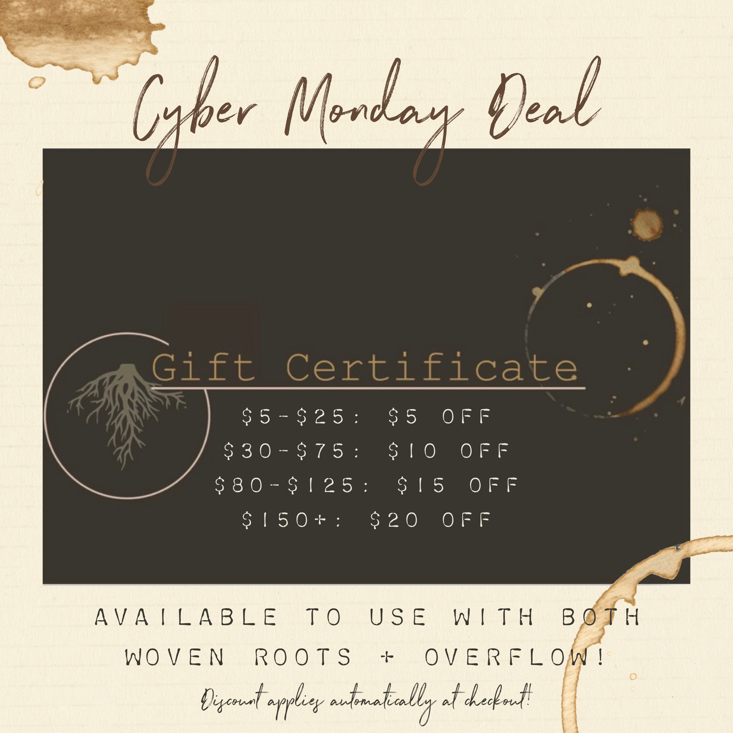 Woven Roots Gift Certificate