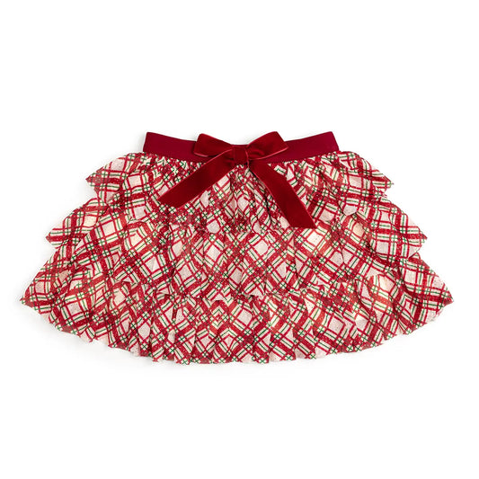 Christmas Plaid Bow Tutu