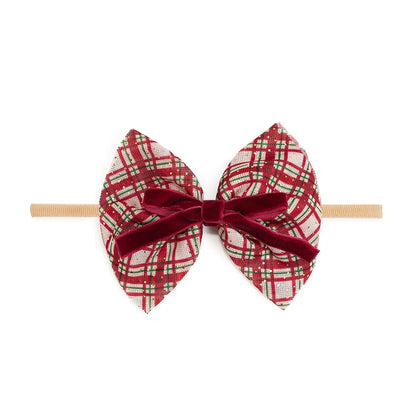 Christmas Plaid Baby Headband